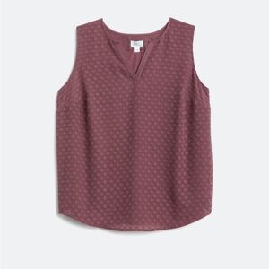 Women's Sleeveless Textured Top - Mauve